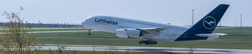 A380 am Flughafen Leipzig/Halle