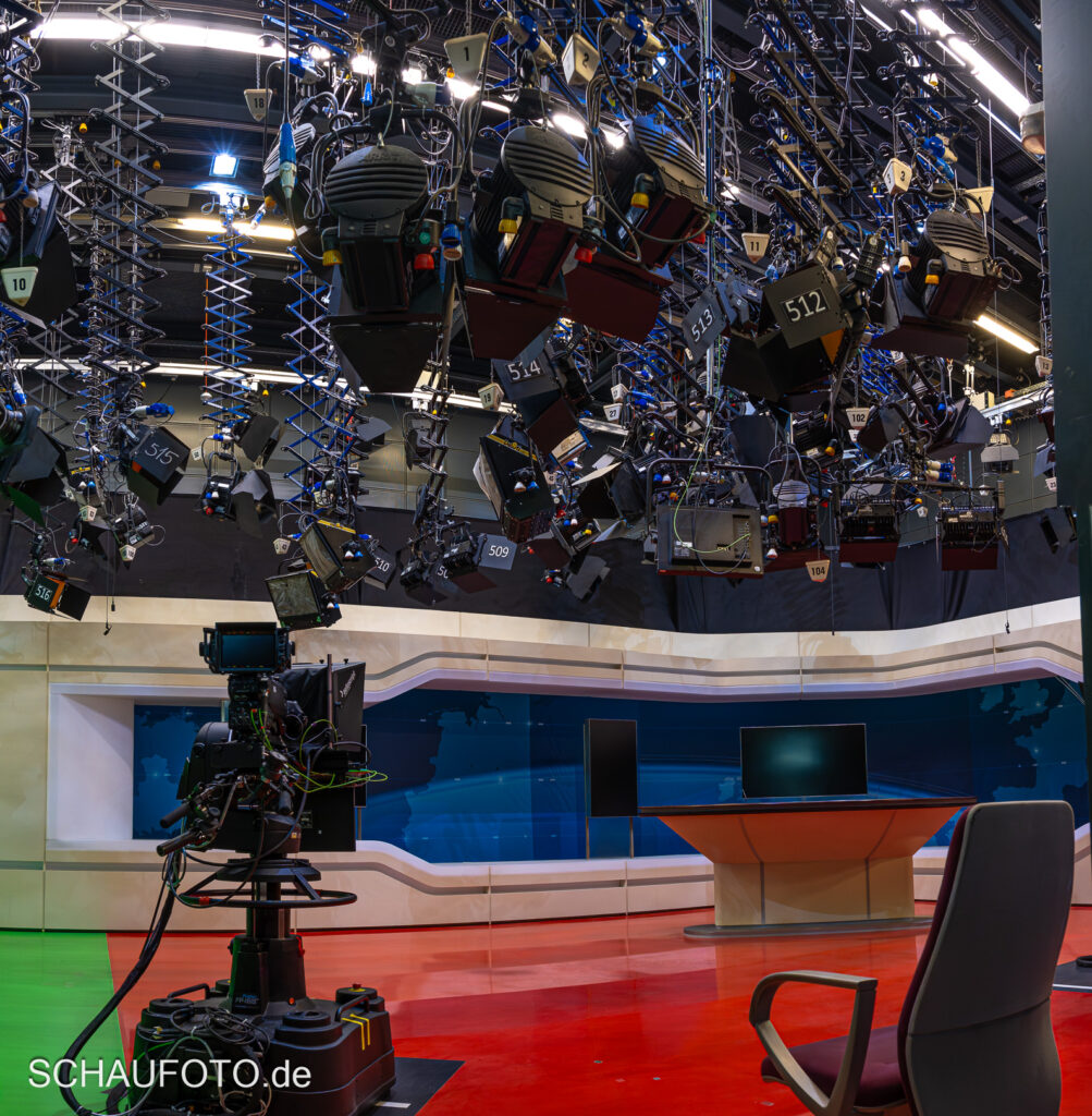 Das Fernsehstudio von MDR-Aktuell
